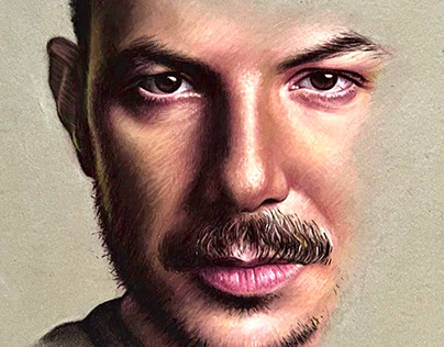 A Portrait drawing (Bassel  alkhayat)