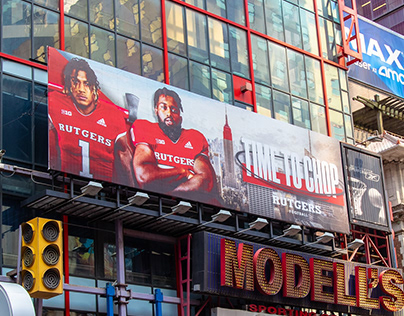 Rutgers Football Times Square Billboard