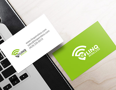 Linq Wireless Business Card Design | WebsManiac Inc.