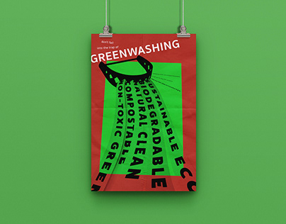 GREENWASHING - Affiche environnementale