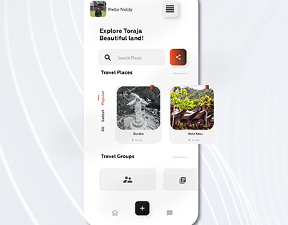 Explore Toraja UI Design Mobile Page
