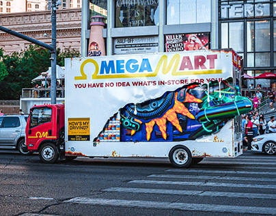Omega Mart by Meow Wolf - Mobile Billboard