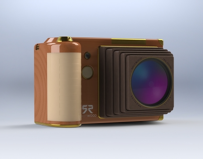 Shotwood camera - project of a modern wooden camera
