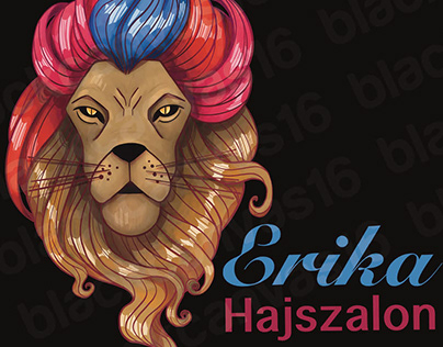 Erika hair dresser logo design