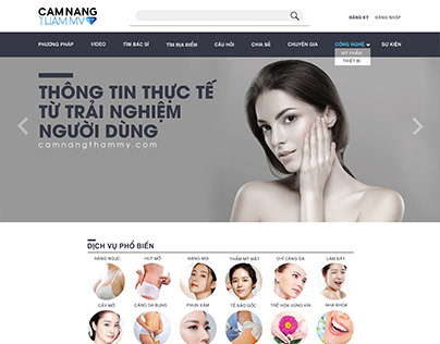 Design web CAM NANG THAM MY