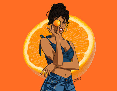 Illustration, "emotional citrus"