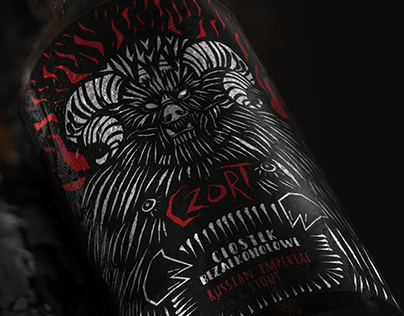 Slavic mythology inspired beer labels