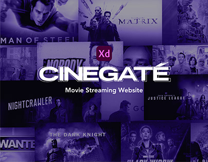 Cinegate-Movie Streaming Website UI/UX Design