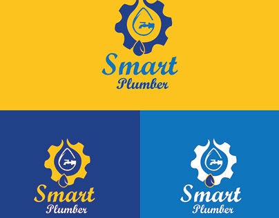 Smart plumber logo design