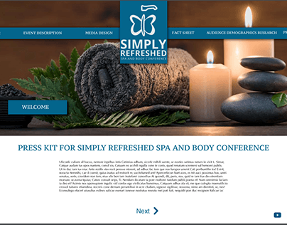 Simply Refreshed Spa Logo and UX/UI Design