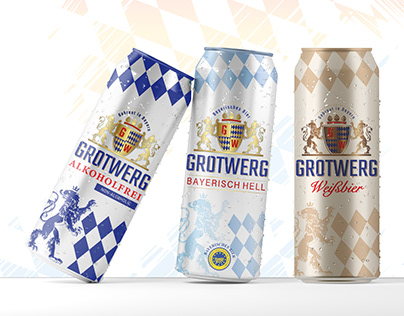 Bavarian beer logo and package design