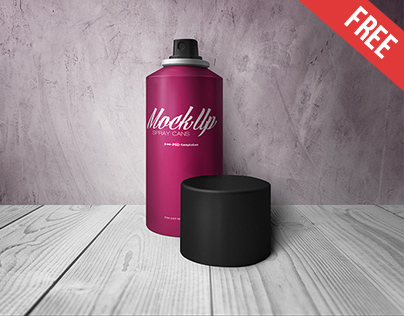 Free Spray Cans Mock-up