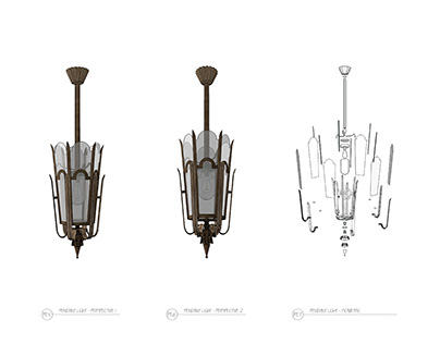 Replica of pendant lamp, original by Paolo Bufffa
