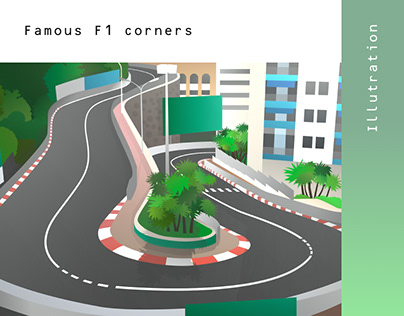 Illustration | Famous formula 1 corners