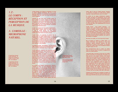 Music and visual perception - book design