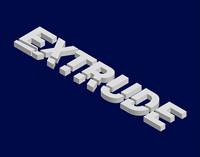 Extrude Isomatic Lettering
