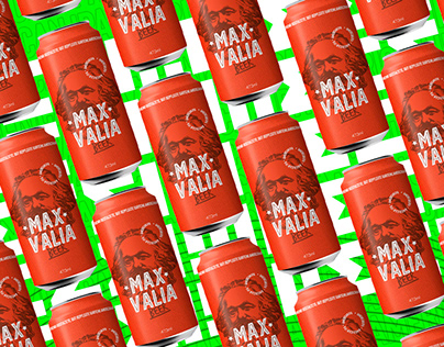 Rótulo da cerveja Max Valia - Design Gráfico