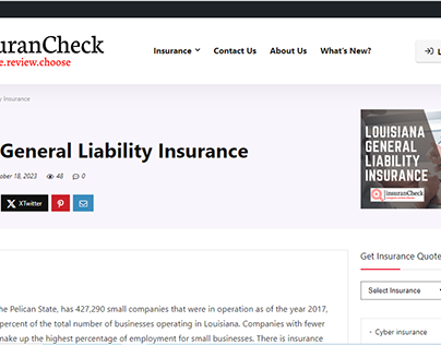 Louisiana General Liability Insurance