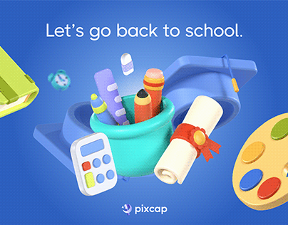 Project thumbnail - Back to School with Pixcap's 3D Icon Pack