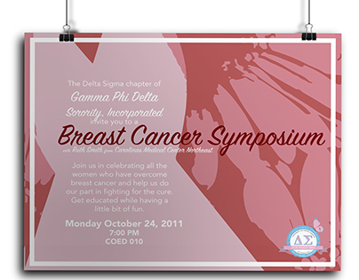 Gamma Phi Delta Sorority - Delta Sigma | Breast Cancer