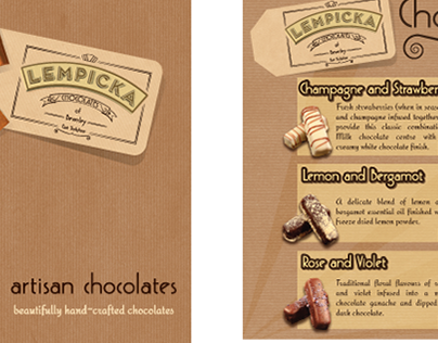 logo/packaging/branding for Lempicka Cafe and Shop
