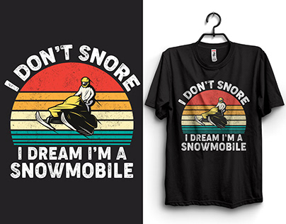 Snowmobile T-shirt Design