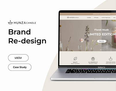Hunza Candle Web Re-design | UX UI Case Study