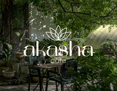 Akasha cafe identity