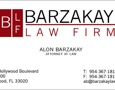 BIG AL - Barzakay Law Firm Business Card