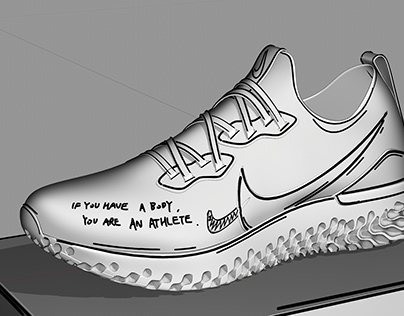 Nike Epic React “Sketch to Shelf” (GreasePencil)
