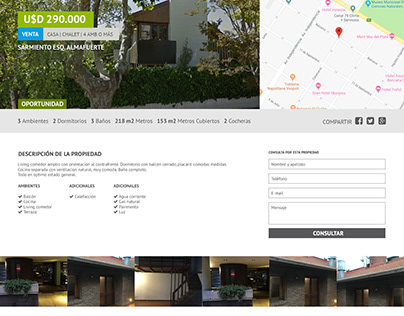 Diseño sitio web inmobiliario