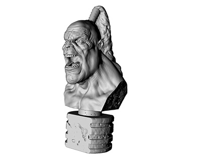 Bust Goro for 3D print STL