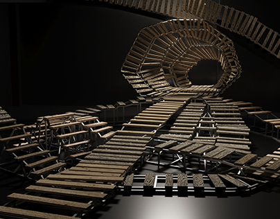 Project thumbnail - 3D model - Stage design for Public Enemy (Kohlhaas)