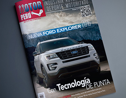 Diagramación y edición de revista Motor Perú