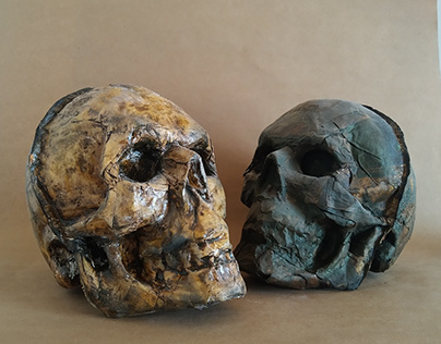 escultura cráneos