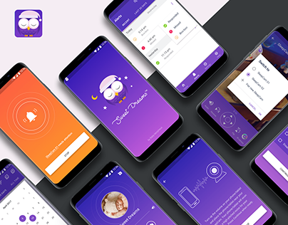 SweetDreams Baby Monitor. Mobile app | UI/UX Design