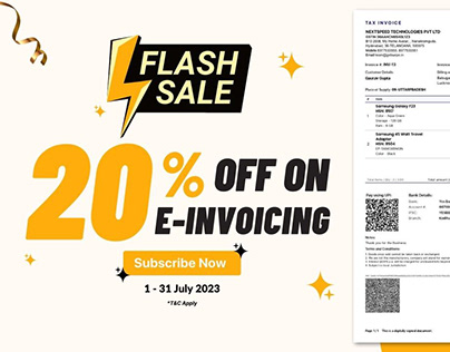 Flash Sale on E- Invoicing