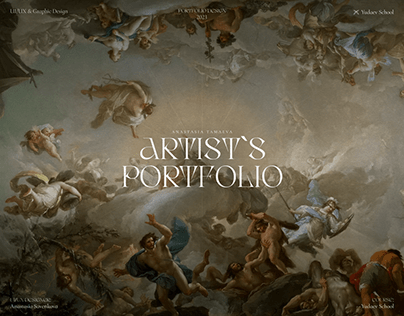 Artist's Portfolio | Multipage website design concept