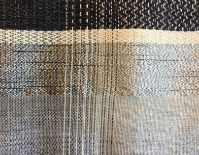 Light and dark: contrasts Handwoven wall hanging