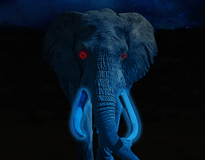 glowing elephant