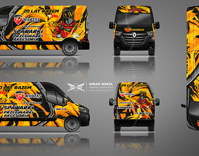 Car wrapping design for a welding company.