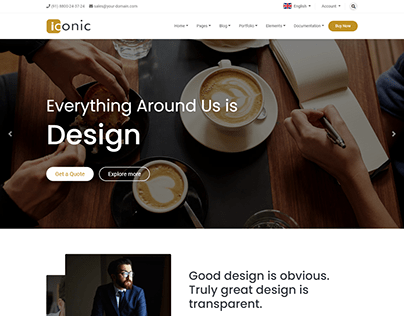 Iconic – Multipurpose Portfolio Website Template
