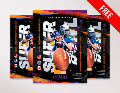 Super Bowl – Free Flyer PSD Template