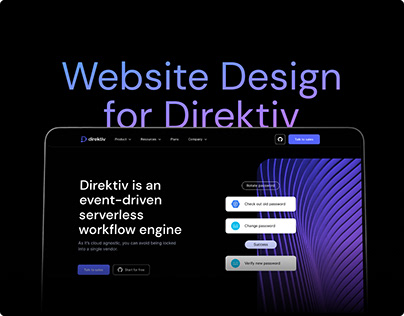 UX/UI Design for Direktiv Website