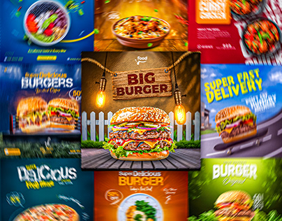 Fast Food | Burger | Pizza | Social Media Post Design