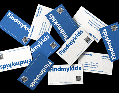 FINDMYKIDS Business cards Design