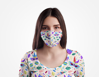 Face Mask MockUp Lifestyle Free Download
