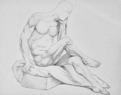 Dibujos a lápiz de anatomía humana