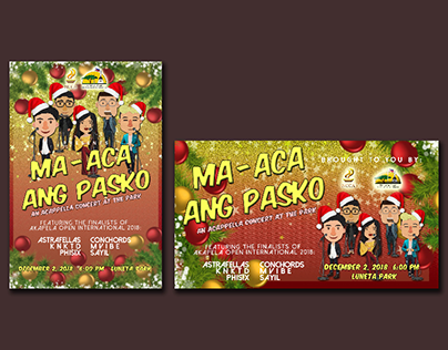 Ma-Aca ang Pasko Poster Layouts 2018