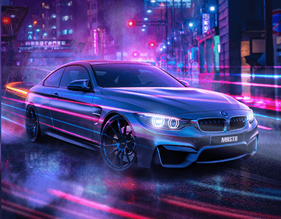 BMW M4 Poster design